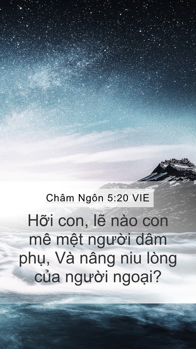 Châm Ngôn 5:20 VIE Bible Verse Image