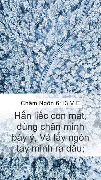Châm Ngôn 6:13 VIE Bible Verse Image