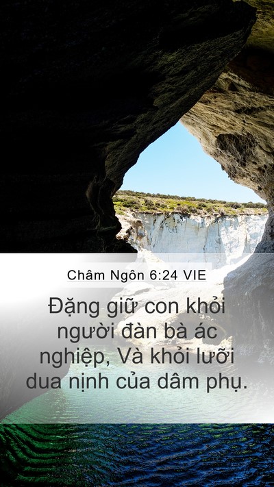 Châm Ngôn 6:24 VIE Bible Verse Image