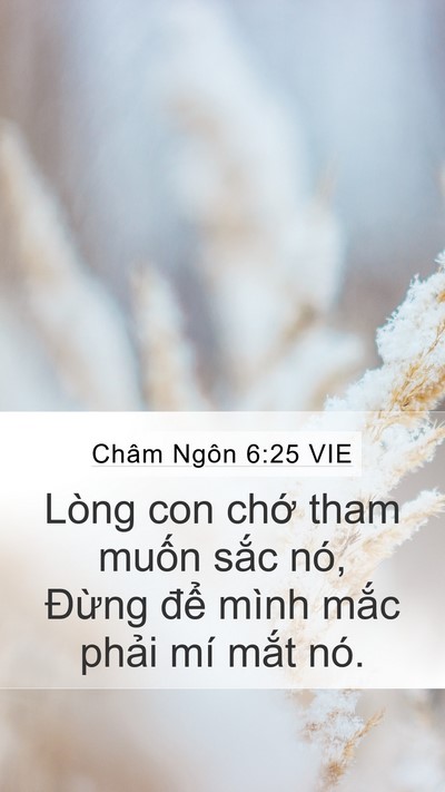 Châm Ngôn 6:25 VIE Bible Verse Image