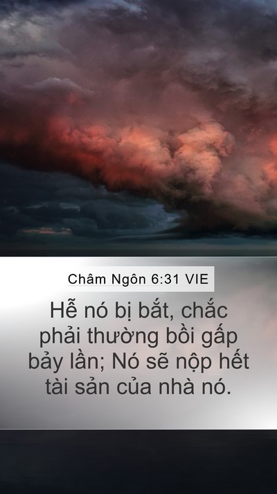 Châm Ngôn 6:31 VIE Bible Verse Image