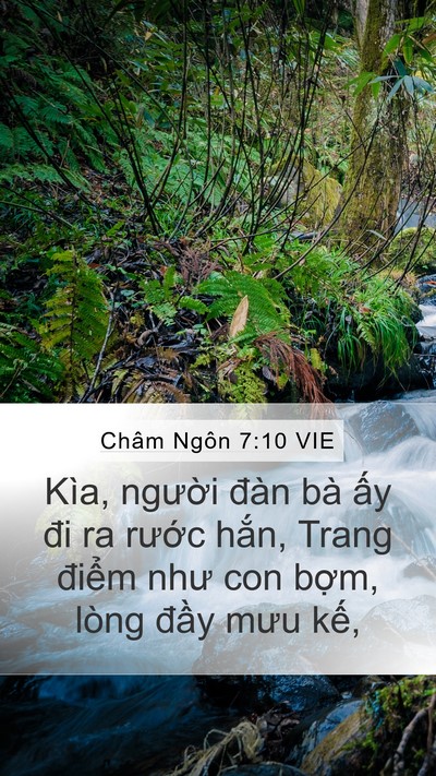 Châm Ngôn 7:10 VIE Bible Verse Image