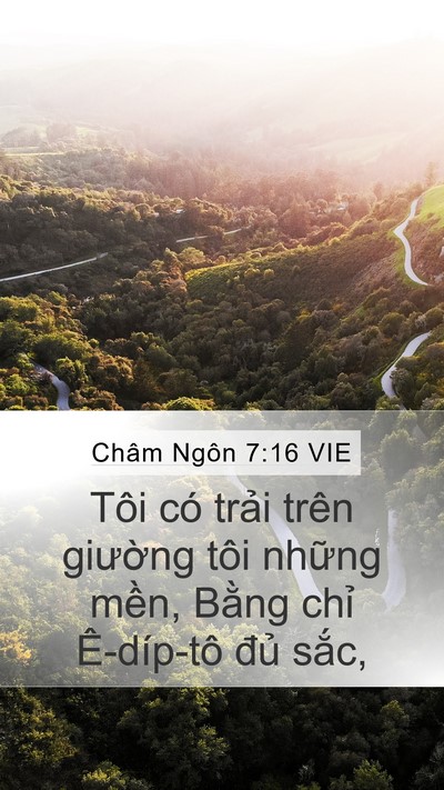 Châm Ngôn 7:16 VIE Bible Verse Image