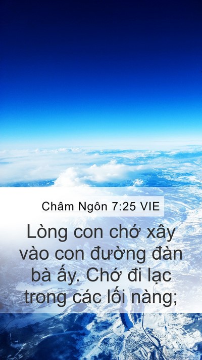 Châm Ngôn 7:25 VIE Bible Verse Image