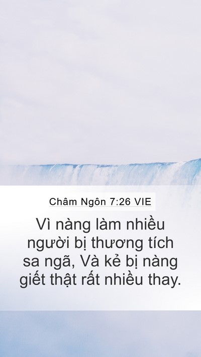Châm Ngôn 7:26 VIE Bible Verse Image