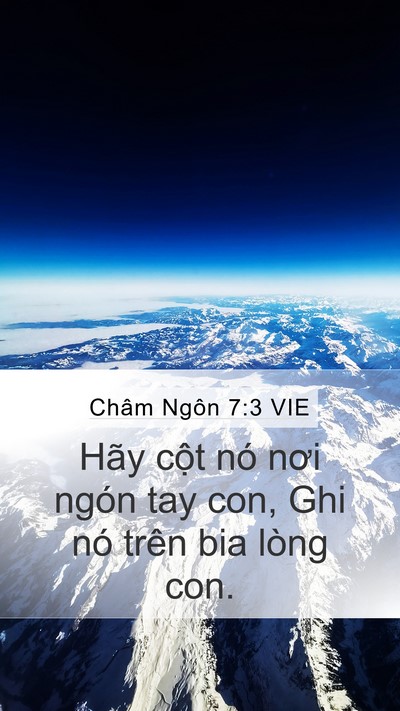 Châm Ngôn 7:3 VIE Bible Verse Image
