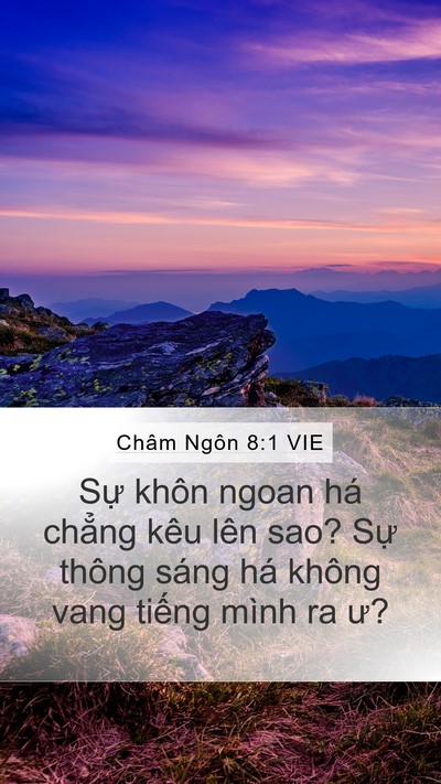 Châm Ngôn 8:1 VIE Bible Verse Image