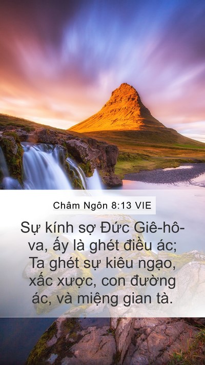 Châm Ngôn 8:13 VIE Bible Verse Image