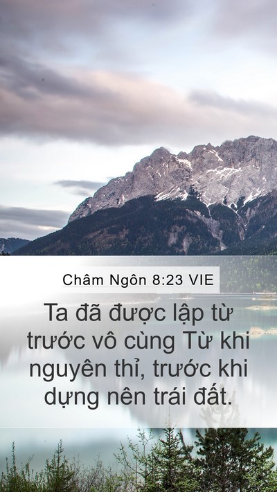 Châm Ngôn 8:23 VIE Bible Verse Image