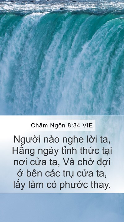 Châm Ngôn 8:34 VIE Bible Verse Image