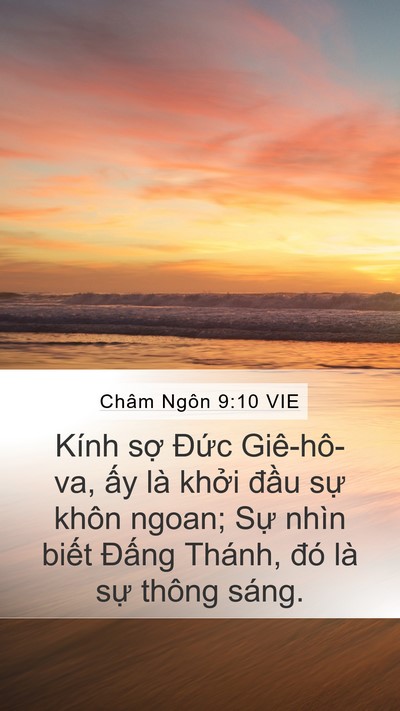 Châm Ngôn 9:10 VIE Bible Verse Image