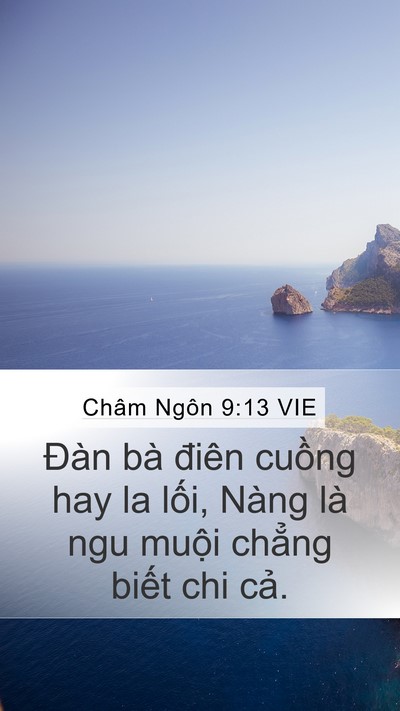 Châm Ngôn 9:13 VIE Bible Verse Image