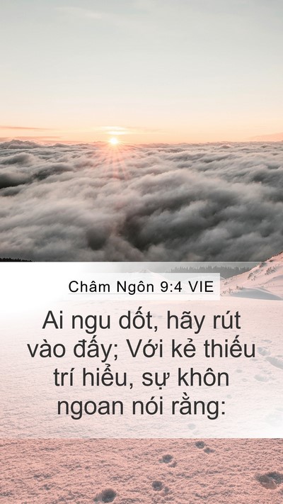 Châm Ngôn 9:4 VIE Bible Verse Image