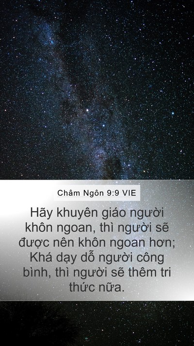 Châm Ngôn 9:9 VIE Bible Verse Image