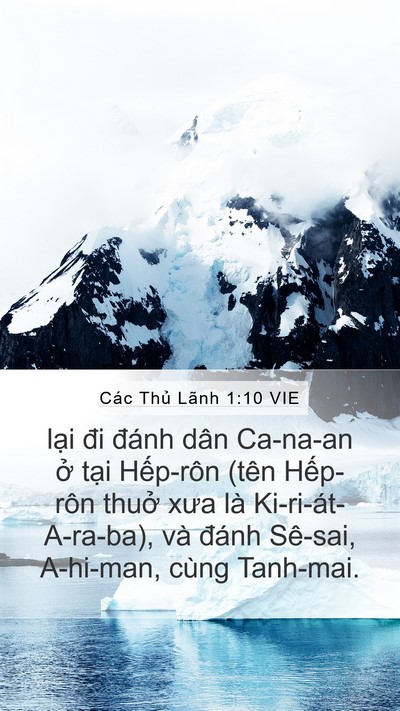 Các Thủ Lãnh 1:10 VIE Bible Verse Image