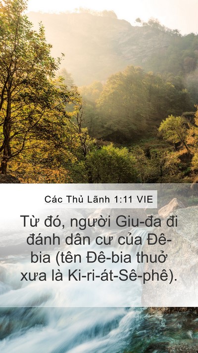 Các Thủ Lãnh 1:11 VIE Bible Verse Image
