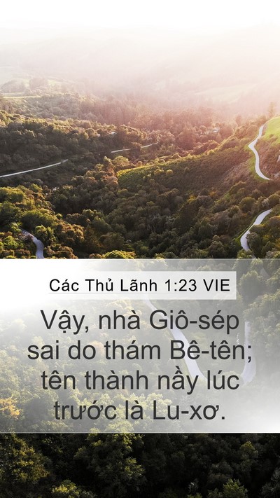 Các Thủ Lãnh 1:23 VIE Bible Verse Image