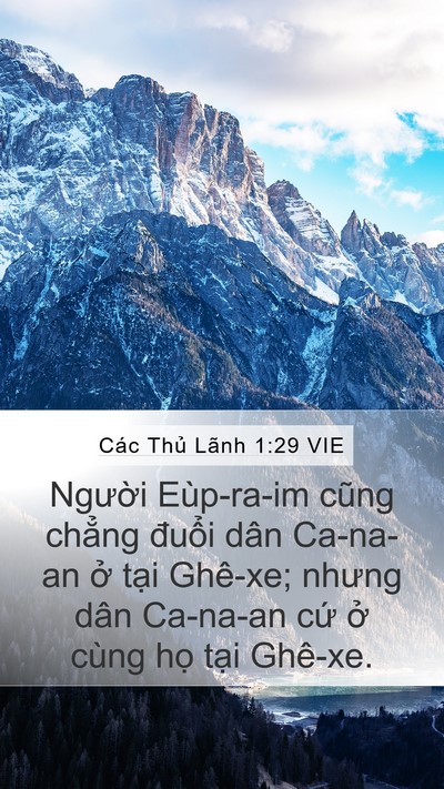 Các Thủ Lãnh 1:29 VIE Bible Verse Image