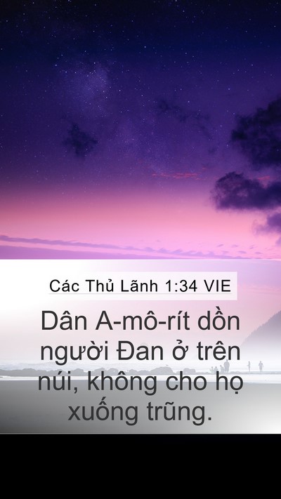Các Thủ Lãnh 1:34 VIE Bible Verse Image