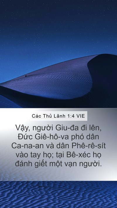 Các Thủ Lãnh 1:4 VIE Bible Verse Image