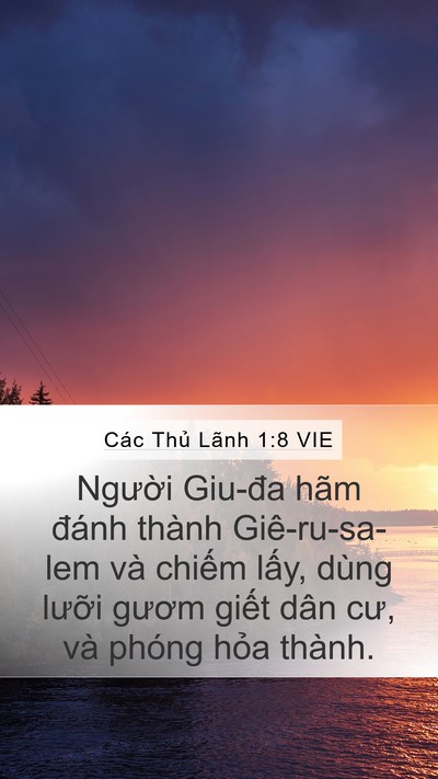 Các Thủ Lãnh 1:8 VIE Bible Verse Image