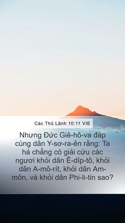 Các Thủ Lãnh 10:11 VIE Mobile Phone Wallpaper - Nhưng Đức Giê-hô-va đáp cùng dân - Mobile Bible Verse Wallpaper