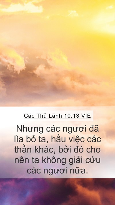 Các Thủ Lãnh 10:13 VIE Bible Verse Image