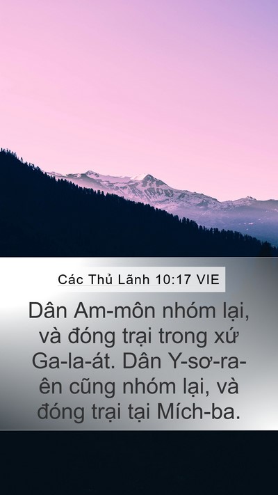 Các Thủ Lãnh 10:17 VIE Bible Verse Image