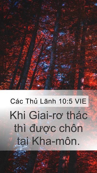 Các Thủ Lãnh 10:5 VIE Bible Verse Image