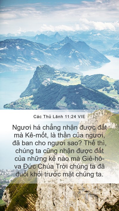 Các Thủ Lãnh 11:24 VIE Mobile Phone Wallpaper - Ngươi há chẳng nhận được đất mà - Mobile Bible Verse Wallpaper