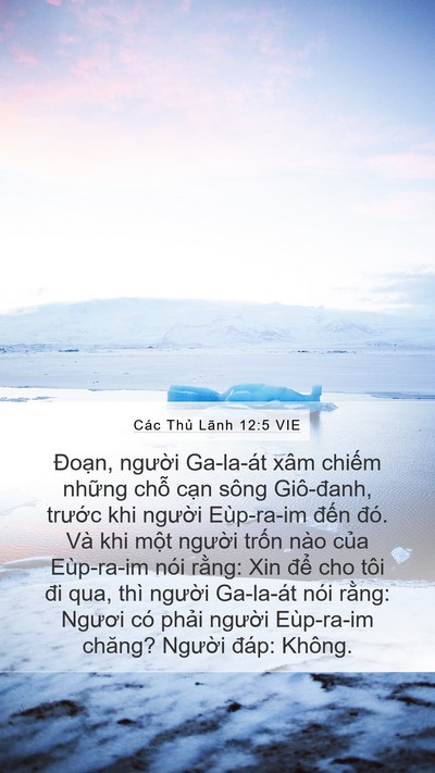 Các Thủ Lãnh 12:5 VIE Bible Verse Image