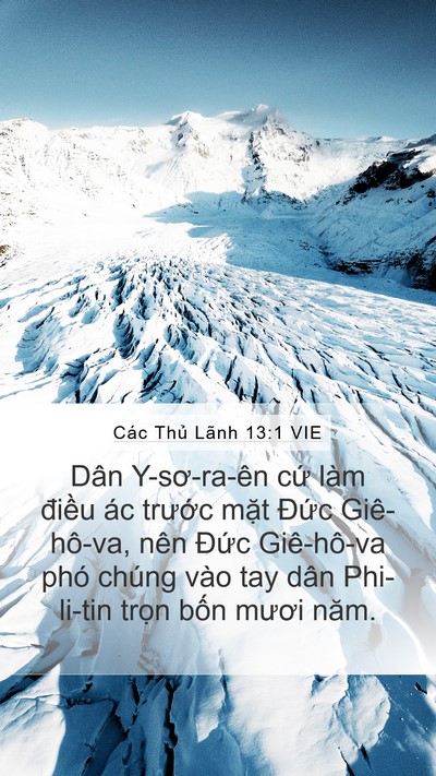 Các Thủ Lãnh 13:1 VIE Bible Verse Image