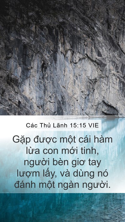 Các Thủ Lãnh 15:15 VIE Bible Verse Image