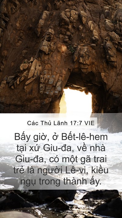 Các Thủ Lãnh 17:7 VIE Mobile Phone Wallpaper - Bấy giờ, ở Bết-lê-hem tại xứ - Mobile Bible Verse Wallpaper