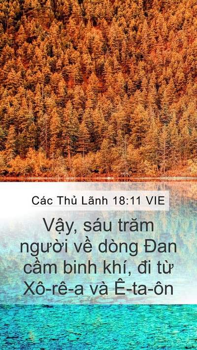 Các Thủ Lãnh 18:11 VIE Bible Verse Image