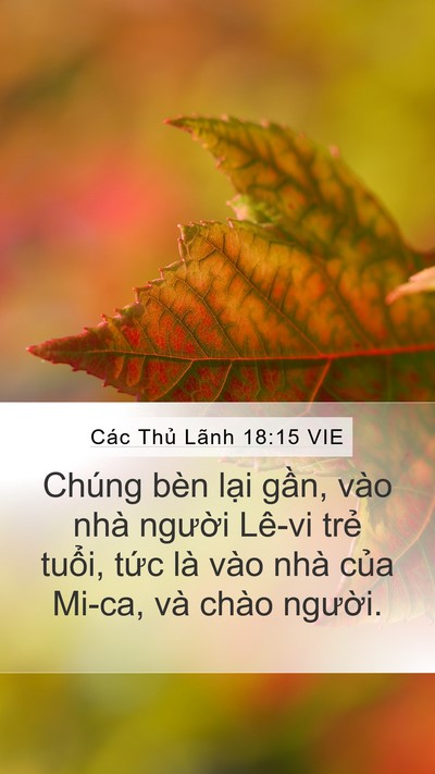 Các Thủ Lãnh 18:15 VIE Bible Verse Image