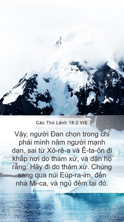 Các Thủ Lãnh 18:2 VIE Bible Verse Image