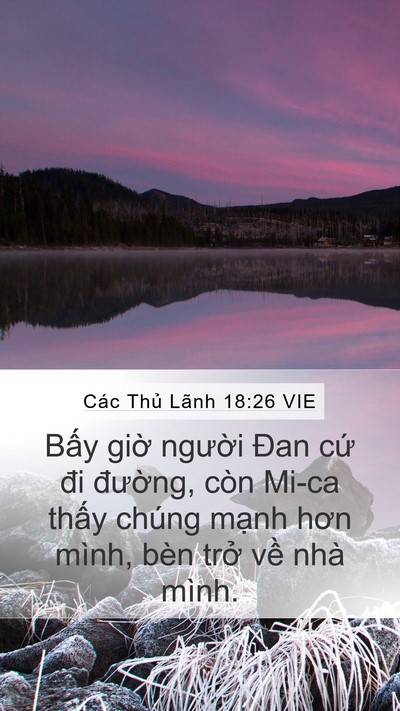 Các Thủ Lãnh 18:26 VIE Bible Verse Image