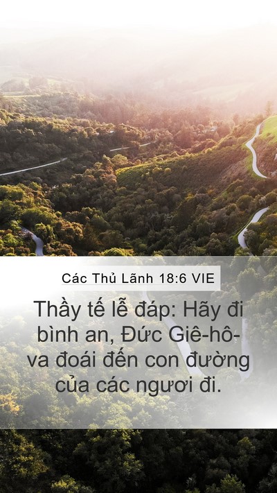 Các Thủ Lãnh 18:6 VIE Bible Verse Image