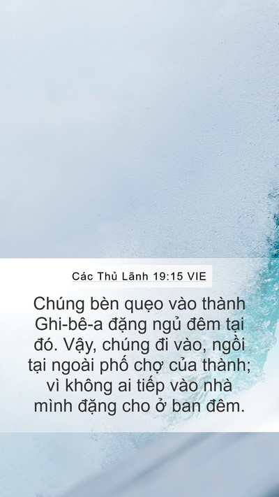 Các Thủ Lãnh 19:15 VIE Bible Verse Image