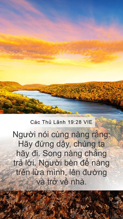 Các Thủ Lãnh 19:28 VIE Mobile Phone Wallpaper - Người nói cùng nàng rằng: Hãy đứng - Mobile Bible Verse Wallpaper