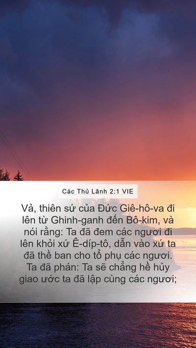 Các Thủ Lãnh 2:1 VIE Bible Verse Image