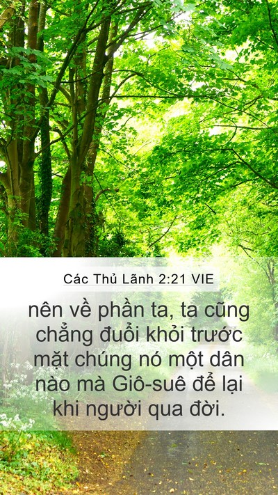 Các Thủ Lãnh 2:21 VIE Bible Verse Image