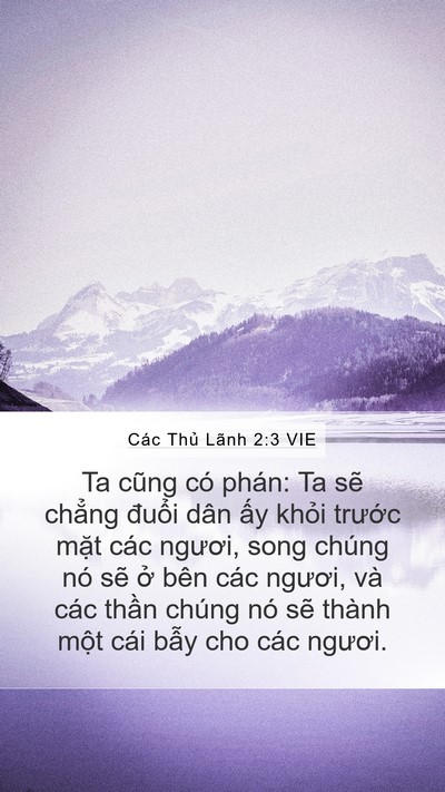 Các Thủ Lãnh 2:3 VIE Bible Verse Image