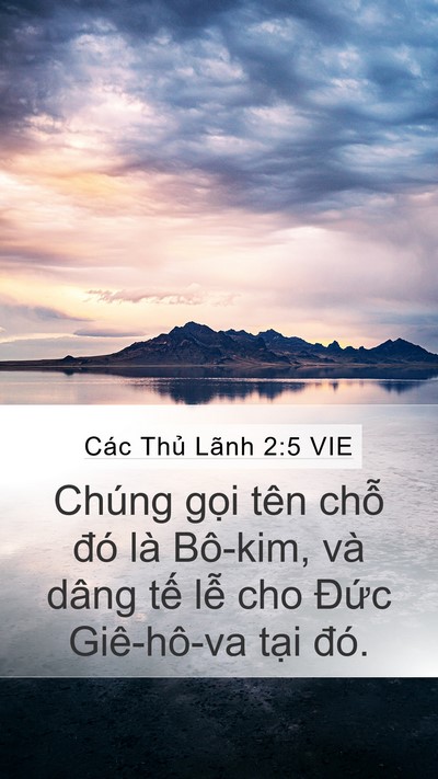 Các Thủ Lãnh 2:5 VIE Bible Verse Image