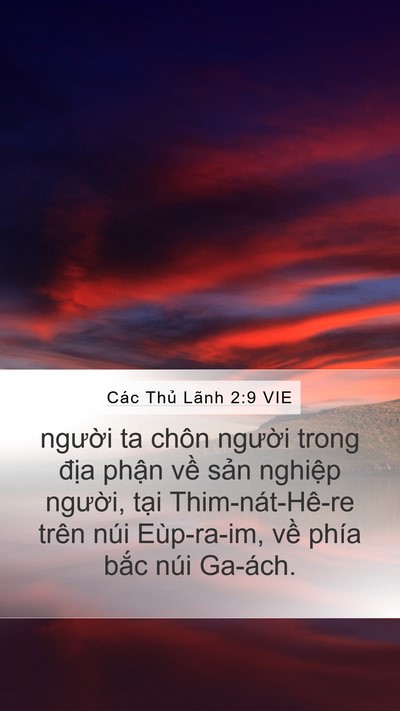 Các Thủ Lãnh 2:9 VIE Bible Verse Image
