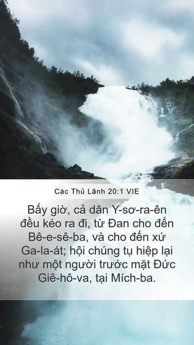 Các Thủ Lãnh 20:1 VIE Bible Verse Image