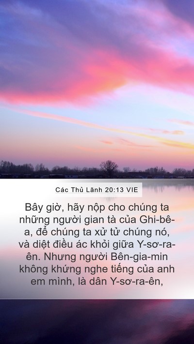 Các Thủ Lãnh 20:13 VIE Mobile Phone Wallpaper - Bây giờ, hãy nộp cho chúng ta những - Mobile Bible Verse Wallpaper