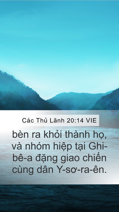 Các Thủ Lãnh 20:14 VIE Bible Verse Image