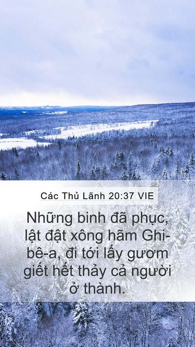 Các Thủ Lãnh 20:37 VIE Mobile Phone Wallpaper - Những binh đã phục, lật đật xông hãm - Mobile Bible Verse Wallpaper